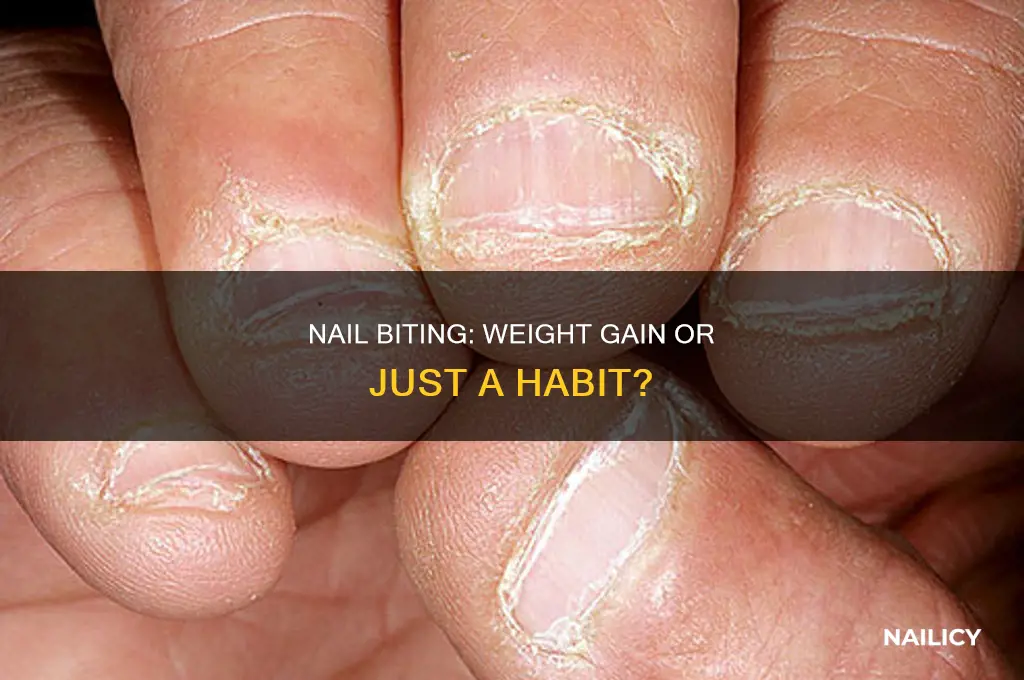 does biting nails make you gain weight