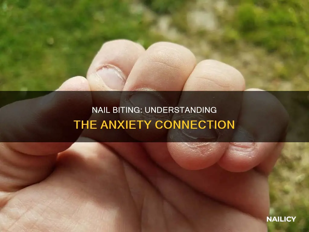 does biting your nails mean you have anxiety