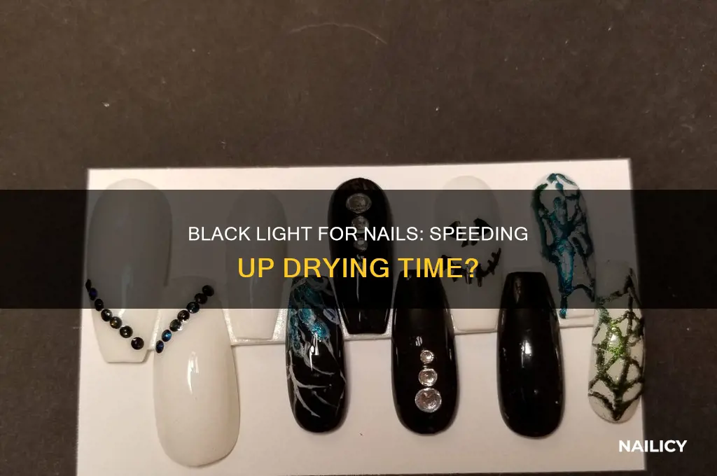 does black light help dry nails faster