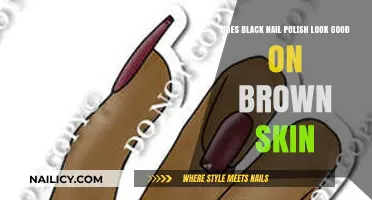 Black Nail Polish on Brown Skin: A Striking and Bold Look