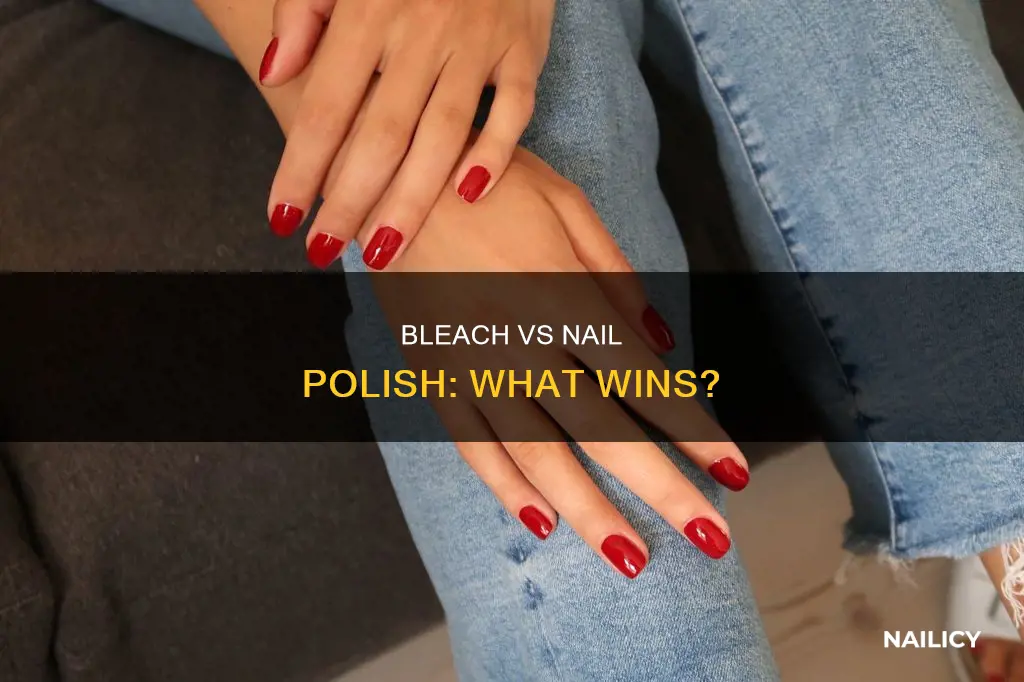 does bleach remove nail polish