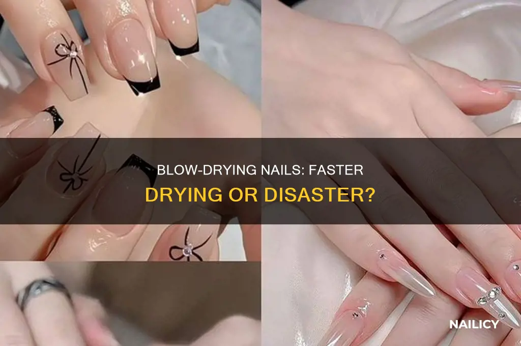 does blow drying nails make them dry faster