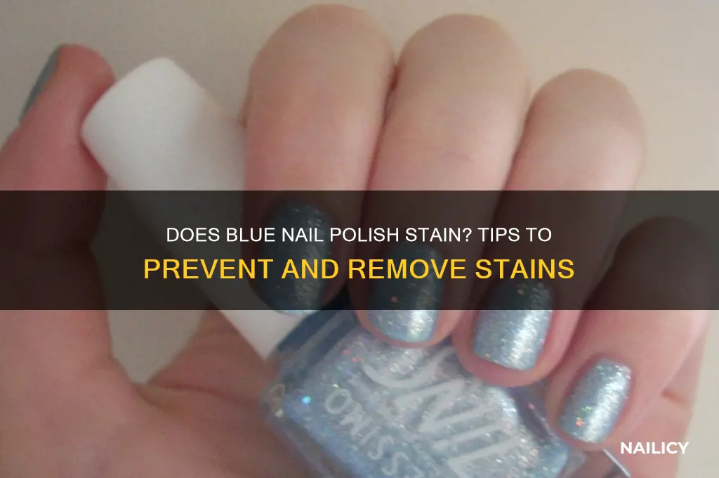 does blue nail polish stain