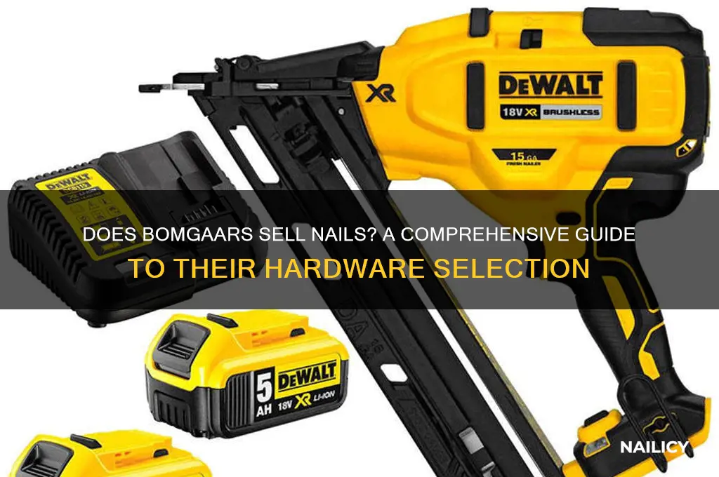 does bomgaars sell nails