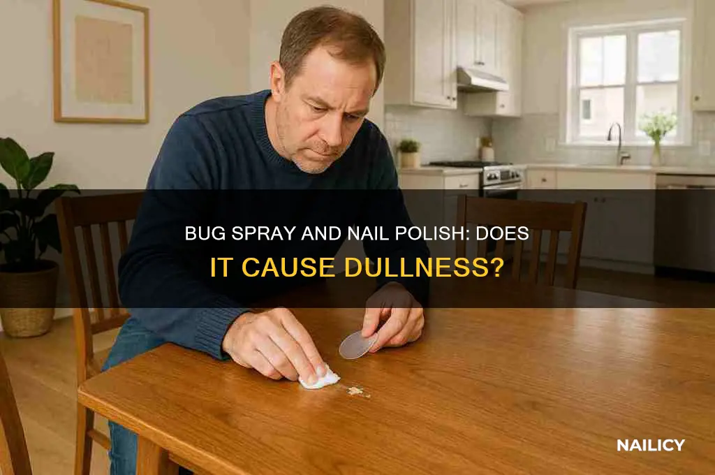 does bug spray dull nail polish