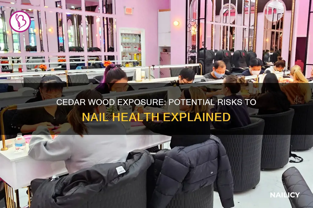does cedar damage nails