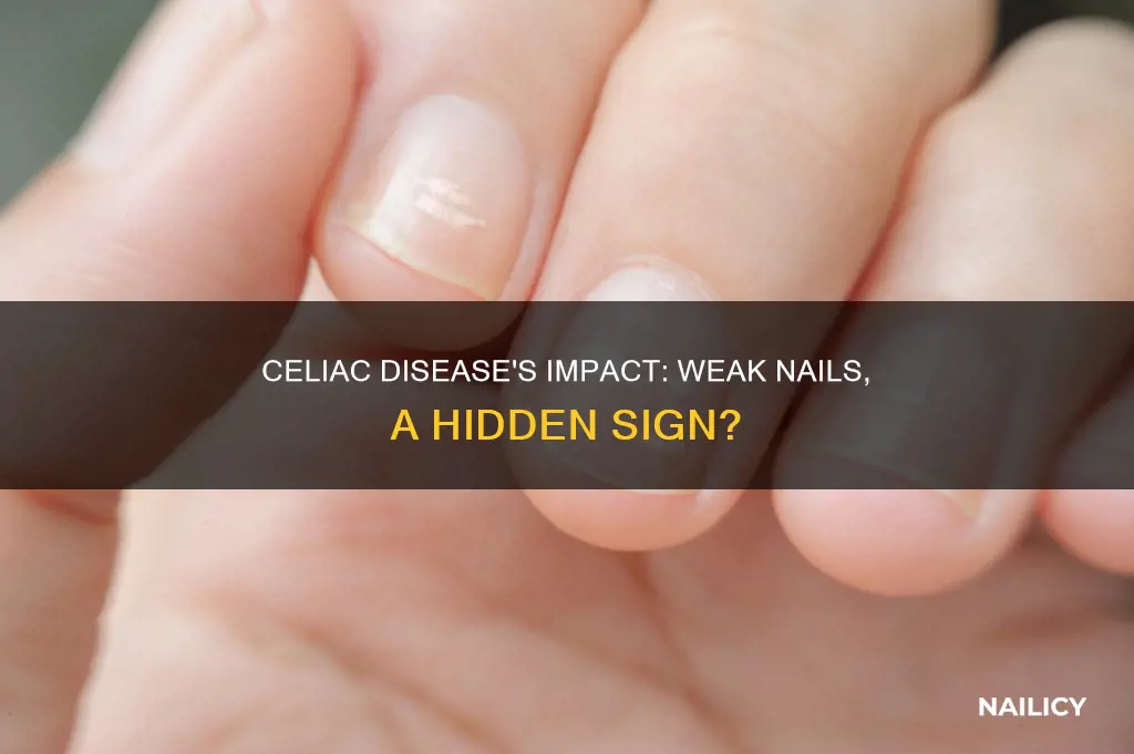 does celiac disease affectweak finger nails