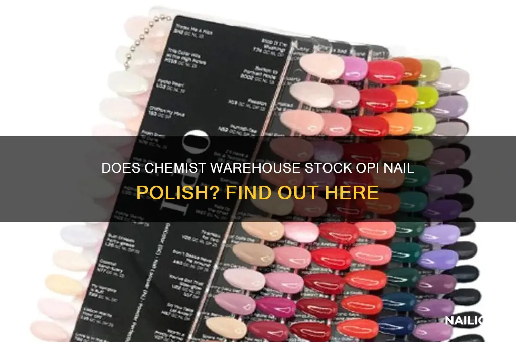 does chemist warehouse sell opi nail polish