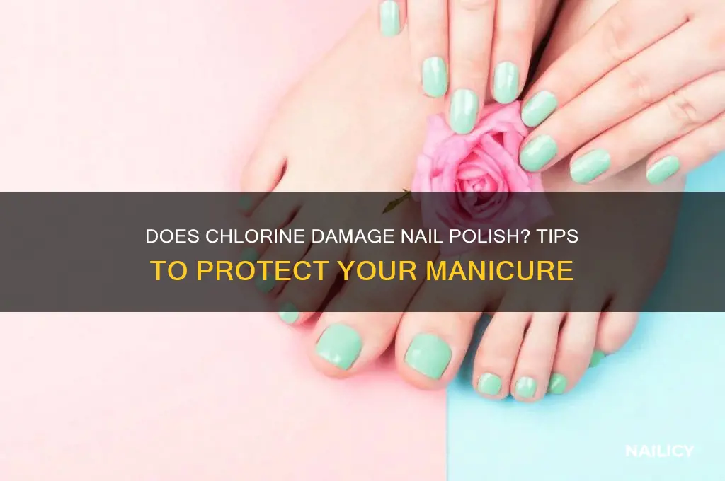 does chlorine affect nail polish