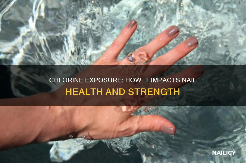 does chlorine affect nails