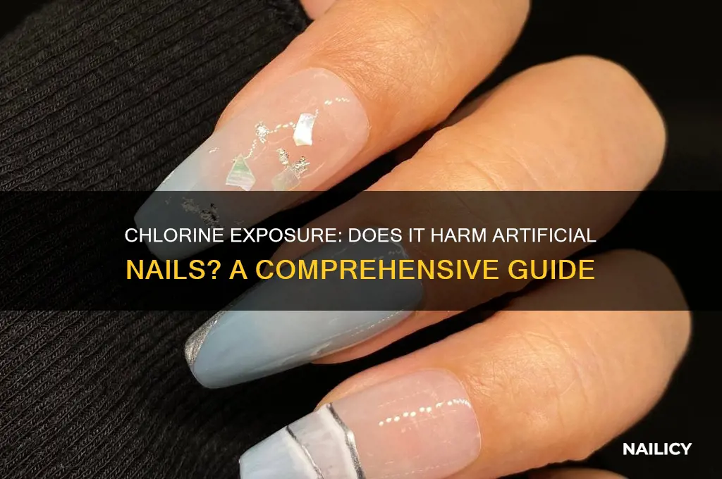 does chlorine damage artificial nails