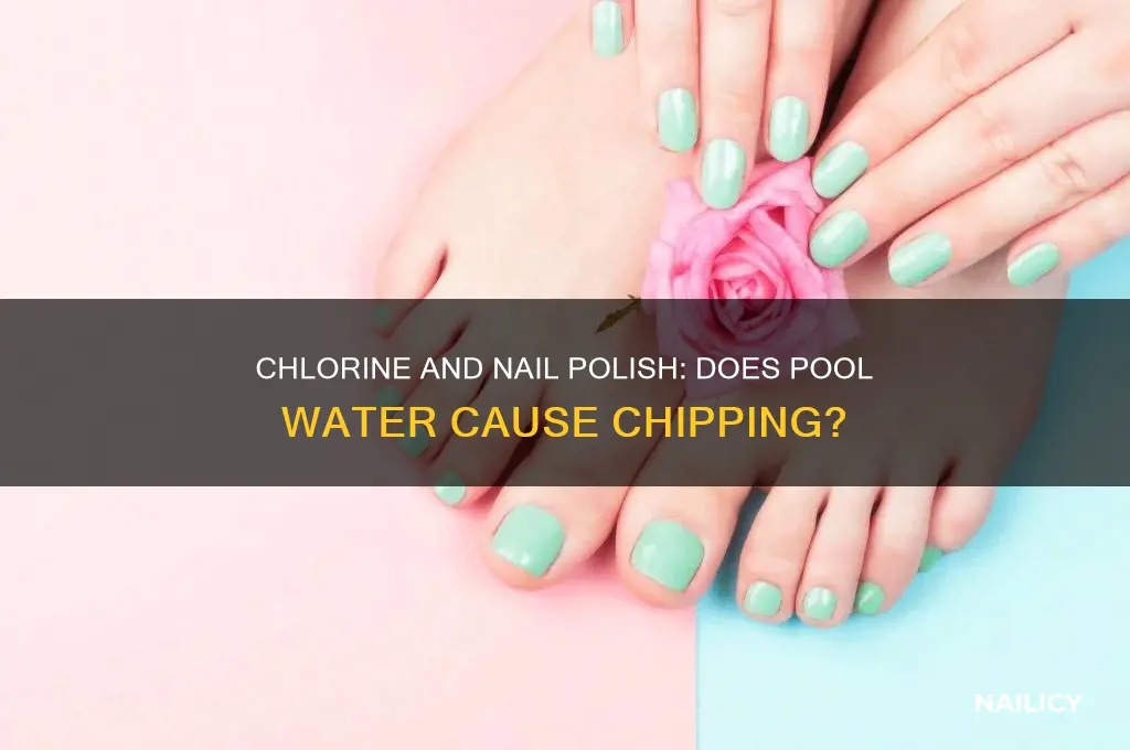 does chlorine make nail polish come off