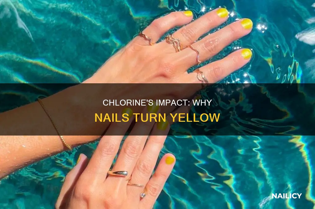 does chlorine make your nails yellow