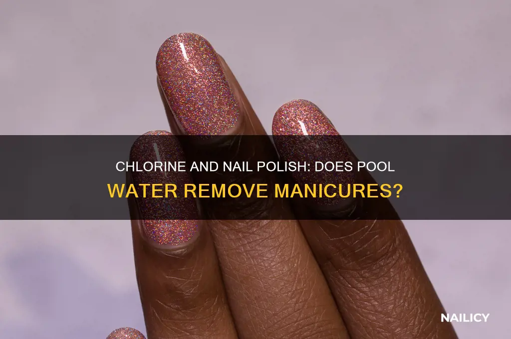 does chlorine take off nail polish