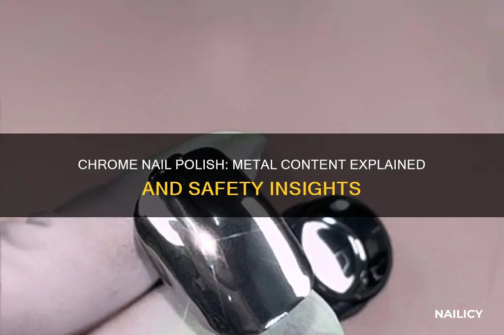 does chrome nail polish have metal in it
