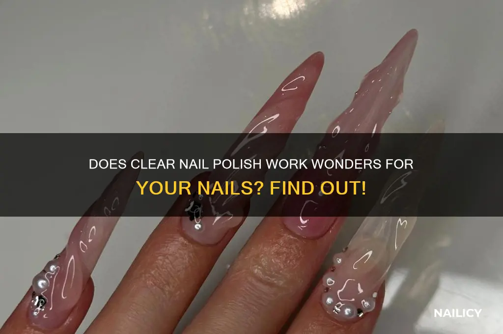 does clear nail polish goos for nail