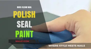 Can Clear Nail Polish Effectively Seal and Protect Paint?