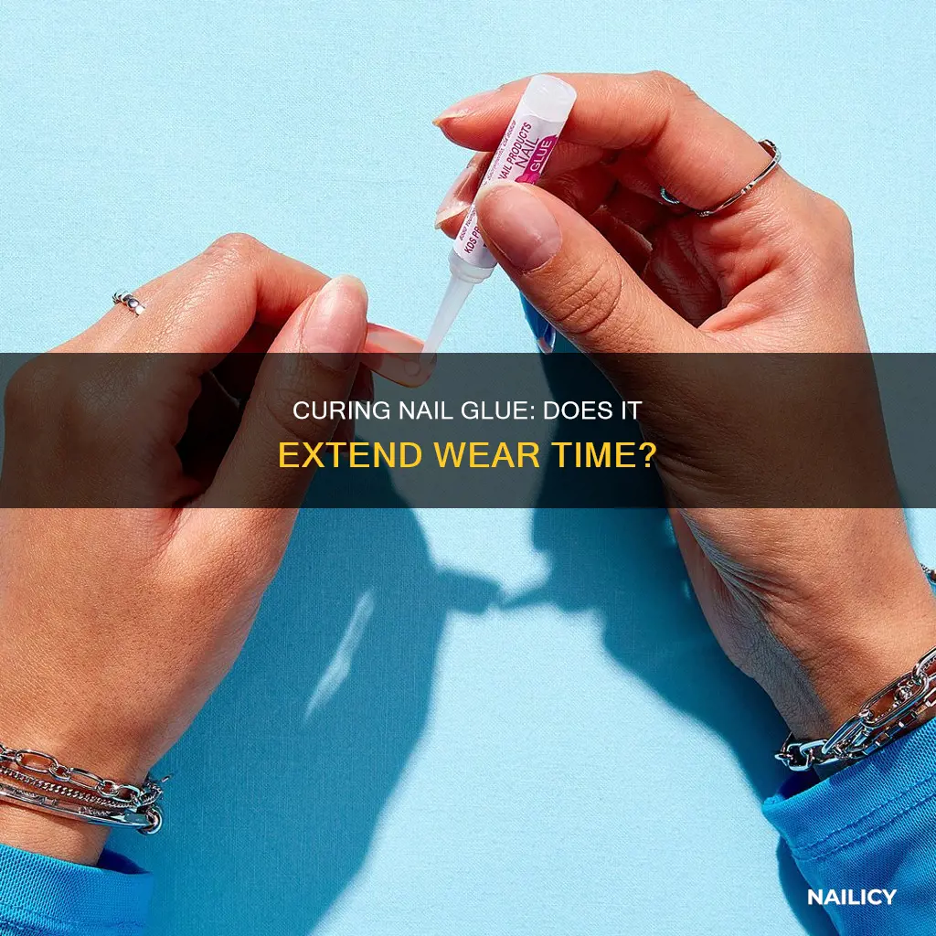 does curing nail glue make it last longer