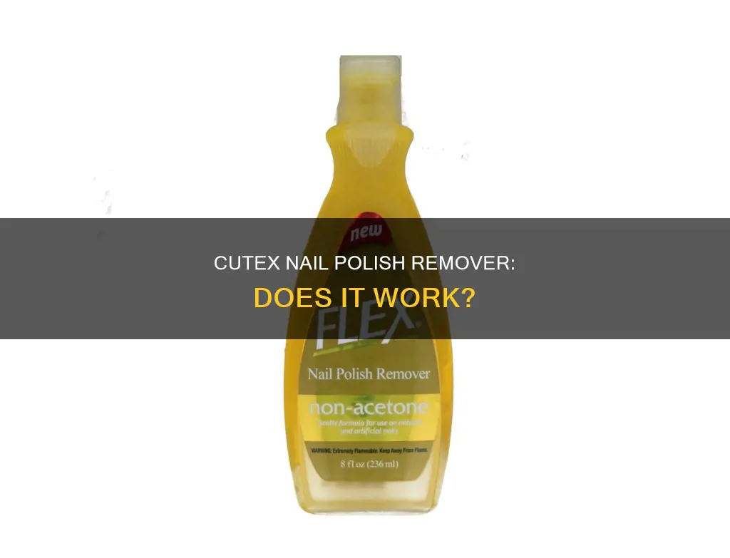 does cutex nail polish remover work