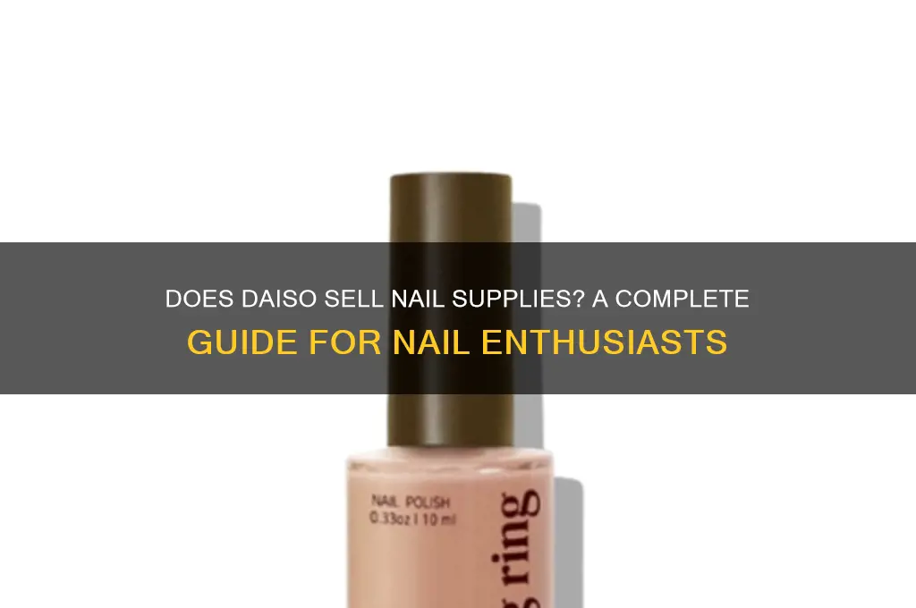 does daiso have nail supplies