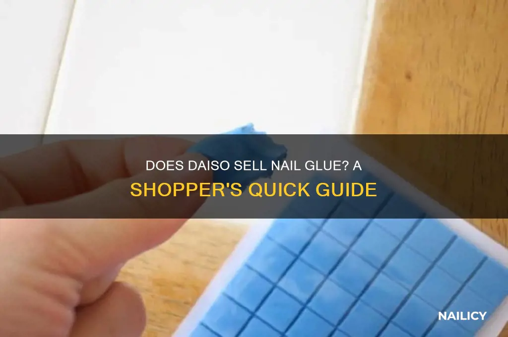 does daiso sell nail glue
