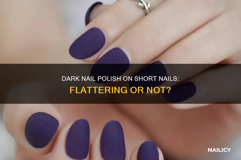does dark nail polish look good on short nails