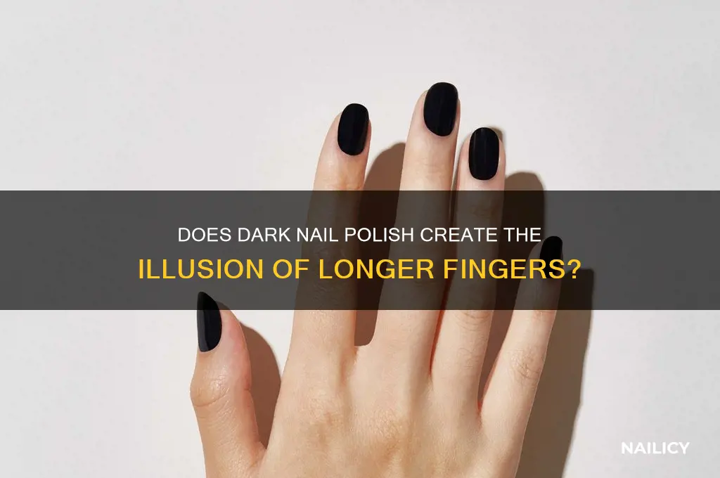 does dark nail polish make fingers look longer