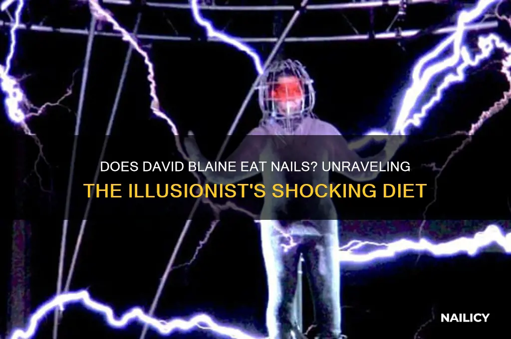 does david blaine eat nails
