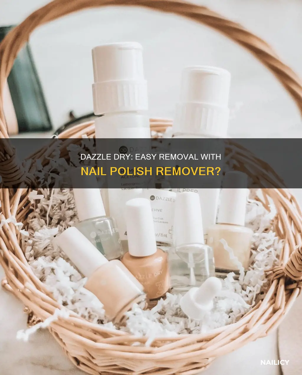does dazzle dry come off with nail polish remover