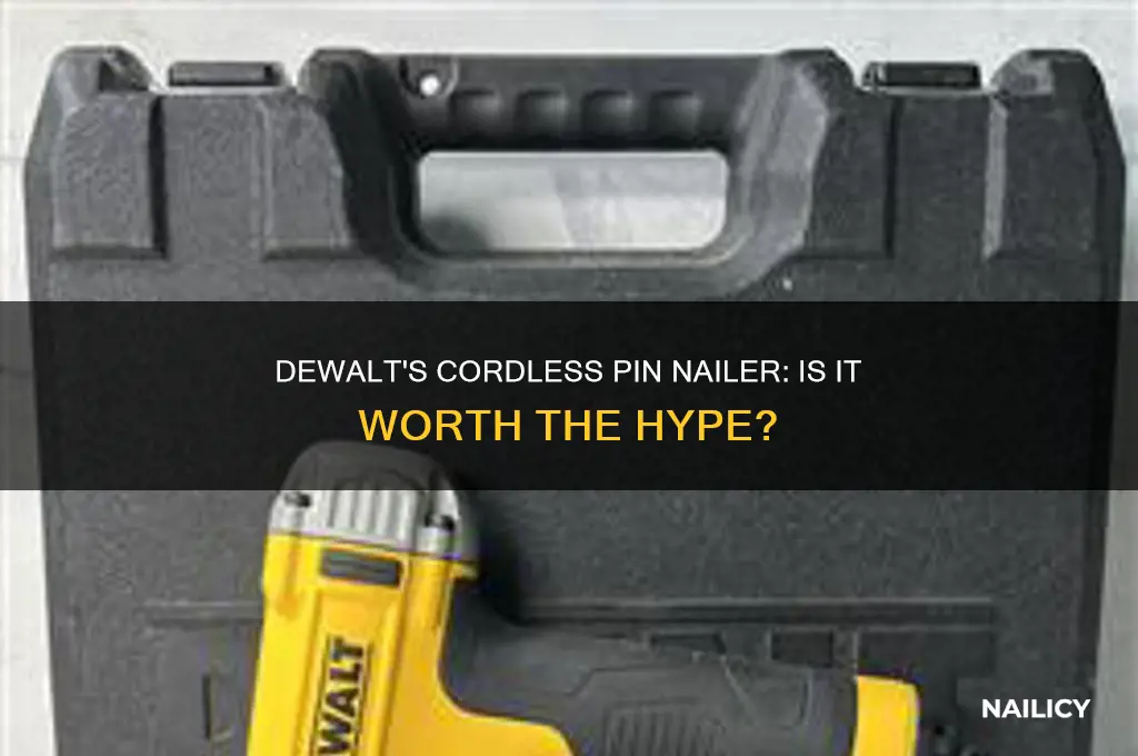 does dewalt make a cordless pin nailer