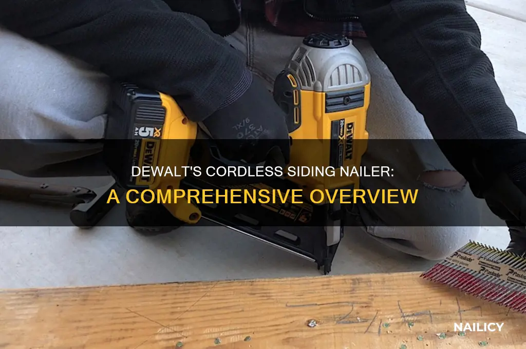 does dewalt make a cordless siding nailer