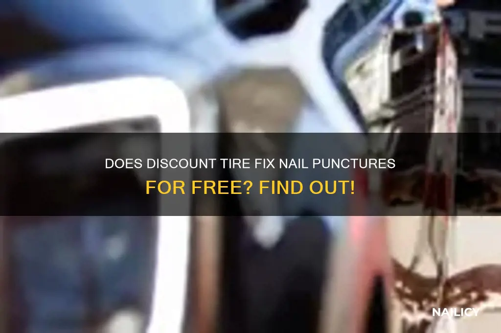 does discount tire charge for nail in tire