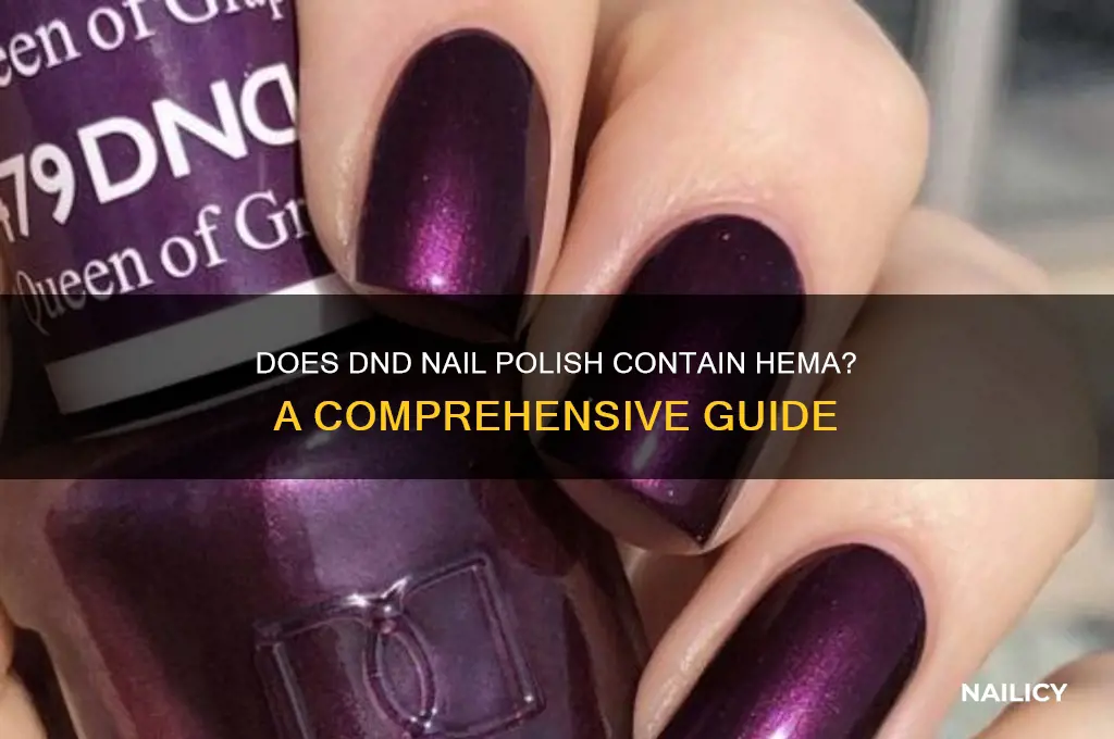 does dnd nail polish have hema