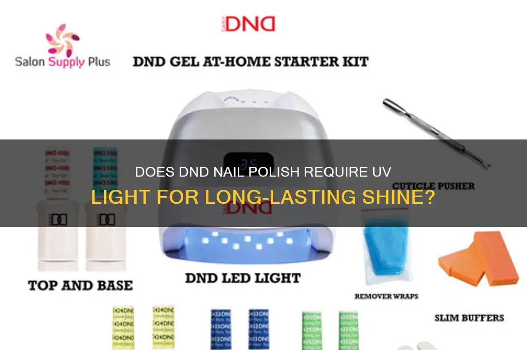 does dnd nail polish need uv light