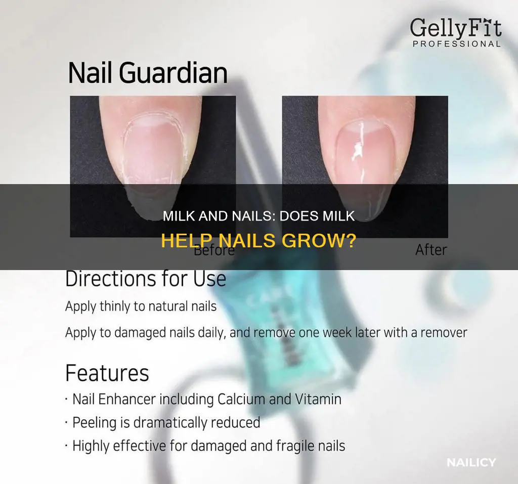 does drinking milk help nails grow