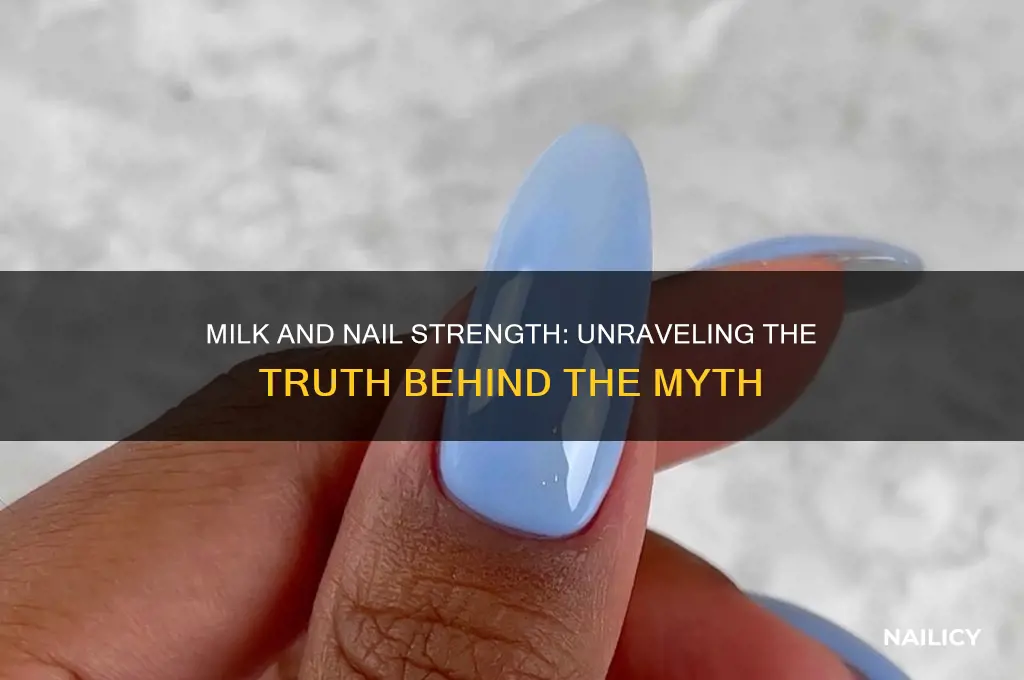 does drinking milk make your nails strong