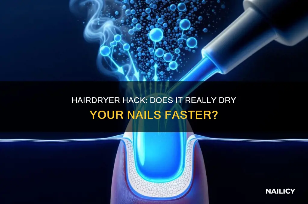does drying nails with a hairdryer work