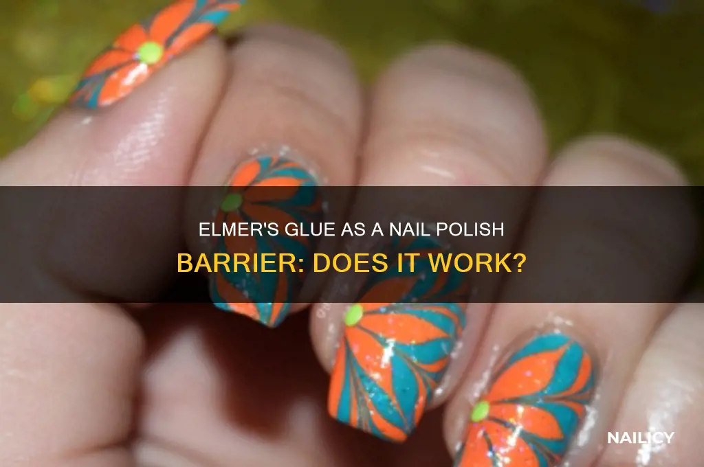 does elmers glue work to block nail polish