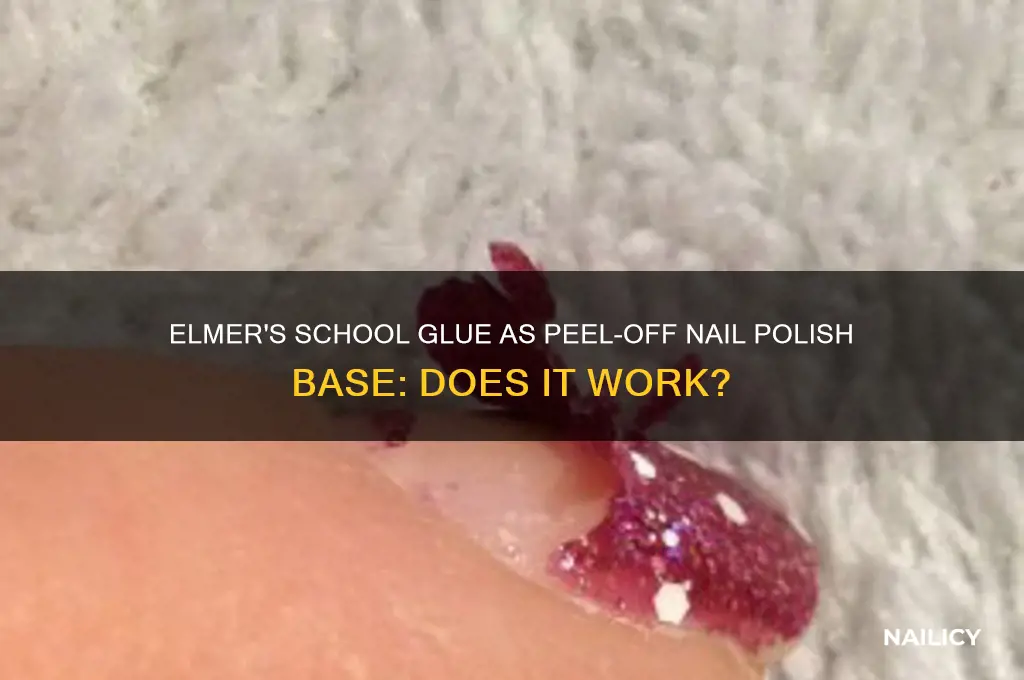 does elmers school glue for nail polish peel off