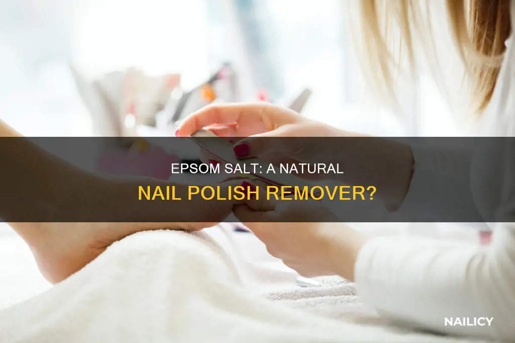 does epsom salt remove nail polish