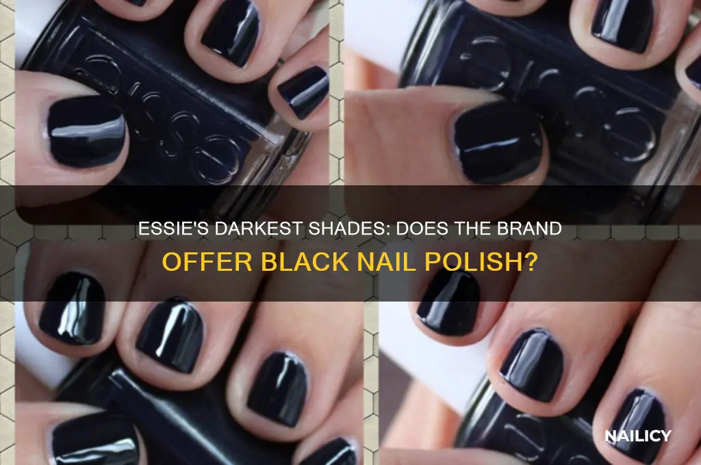 does essie make black nail polish