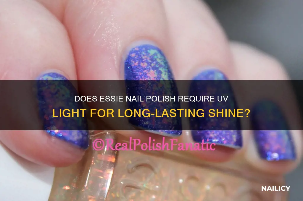 does essie nail polish need uv light