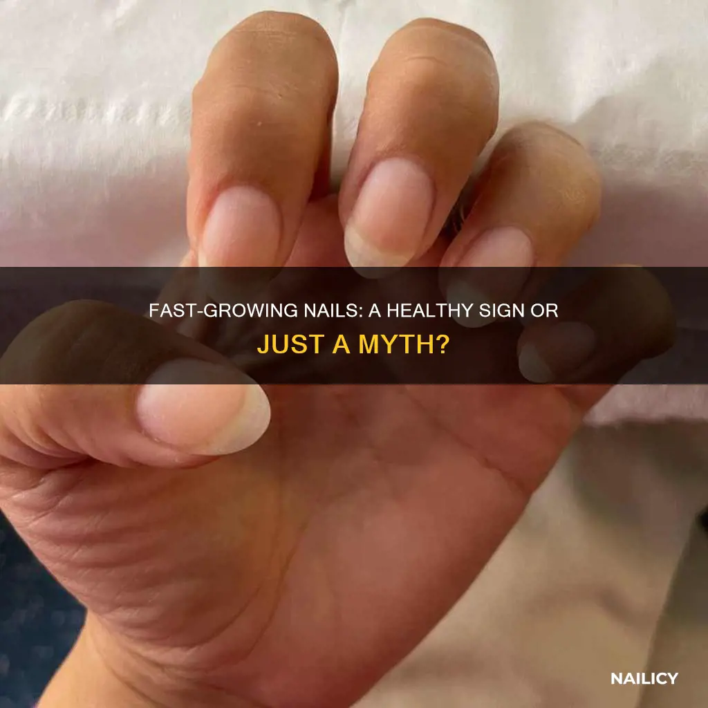 does fast growing nails mean your healthy