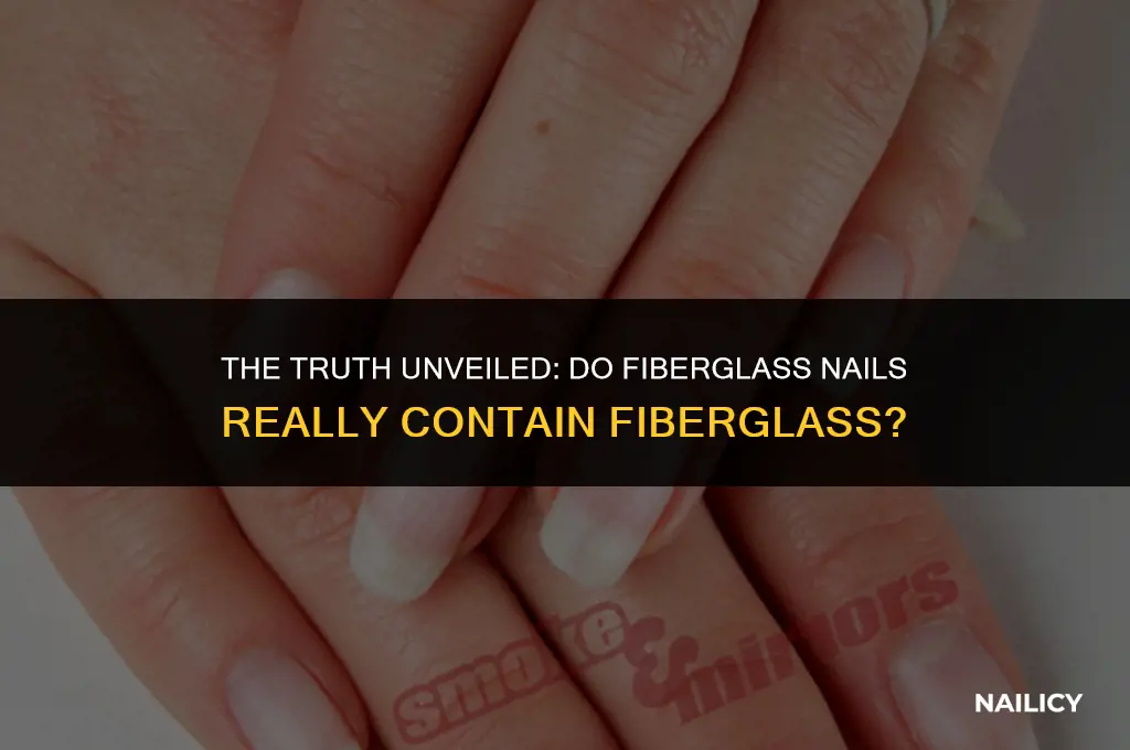 does fiberglass nails use actual fiberglass