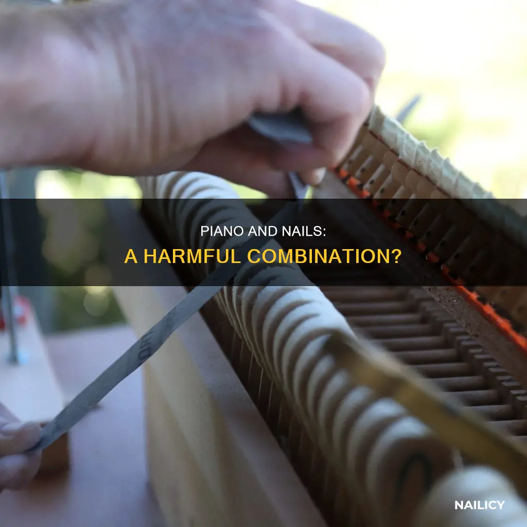 does finger nails harm piano