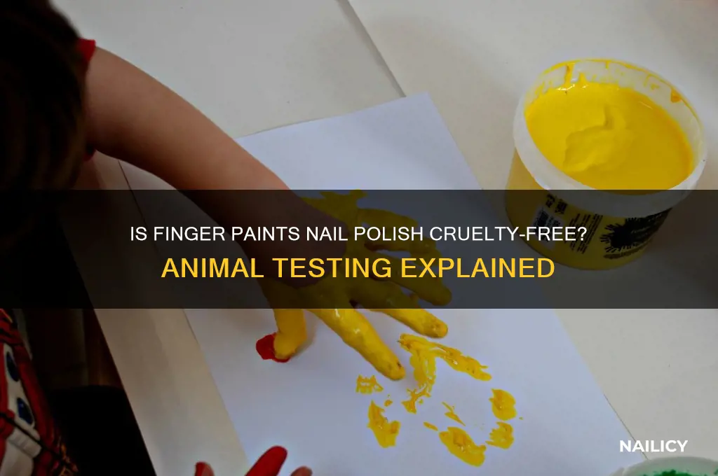 does finger paints nail polish test on animals
