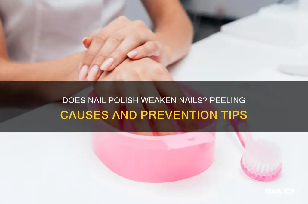 does fingernail polish cause nails to peel