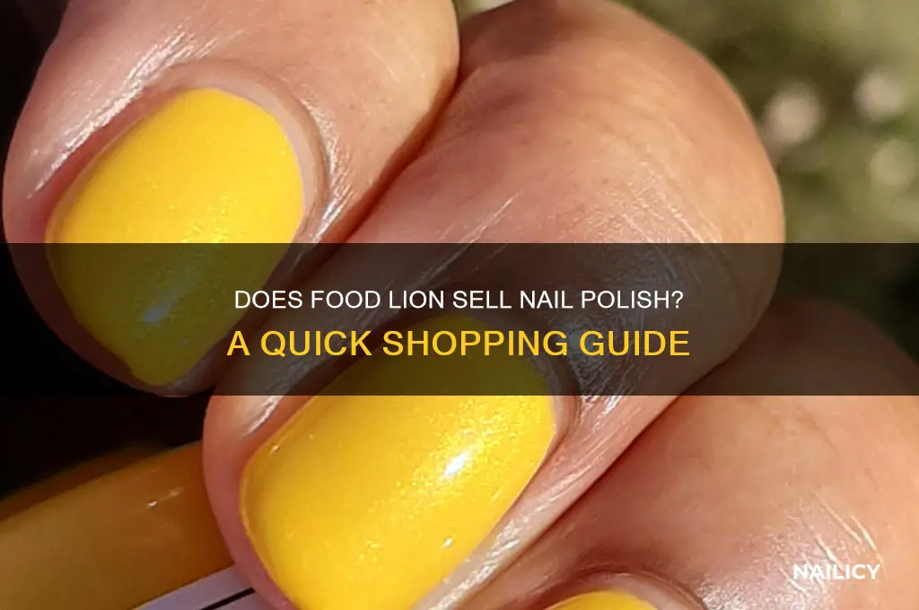 does food lion sell nail polish