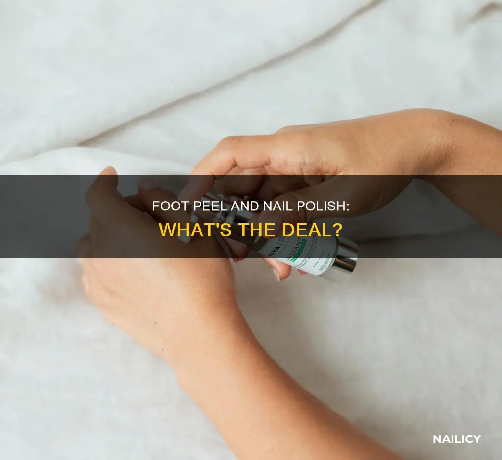 does foot peel remove nail polish