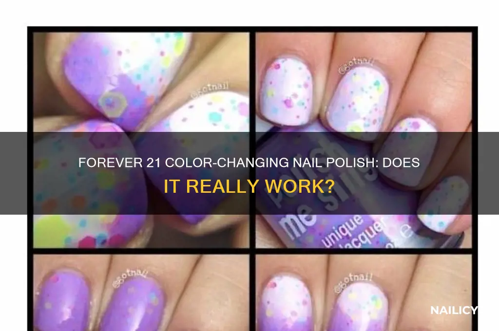 does forever 21 color changing nail polish work